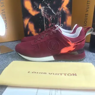 Louis Vuitton Zapatillas Lifestyle de Ante Burdeos Superior Brillo Patent Rayas