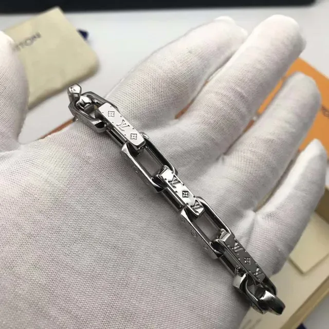 Louis Vuitton Chain Reaction Pulseira de elos de corrente grossa 2