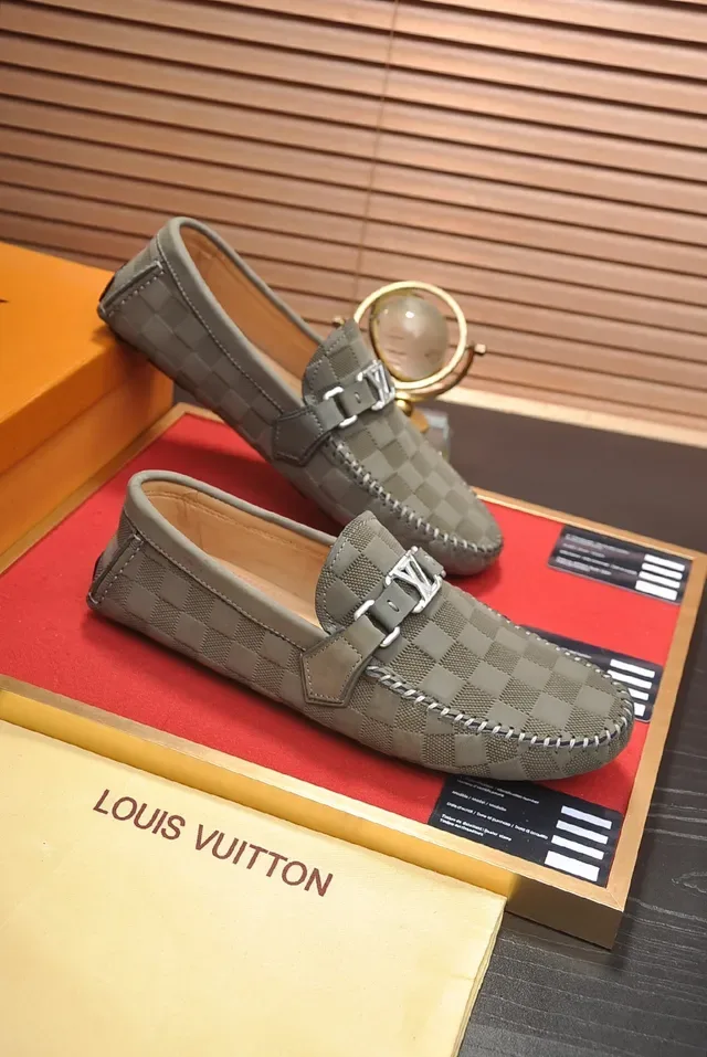 Louis Vuitton Checkerboard Canvas Buckle Loafers 4