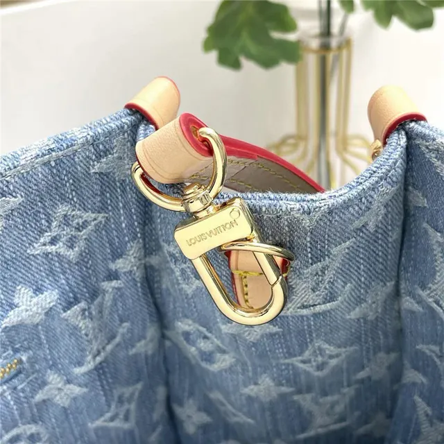 Louis Vuitton Denim Monogram Braided Handle Handbag 6