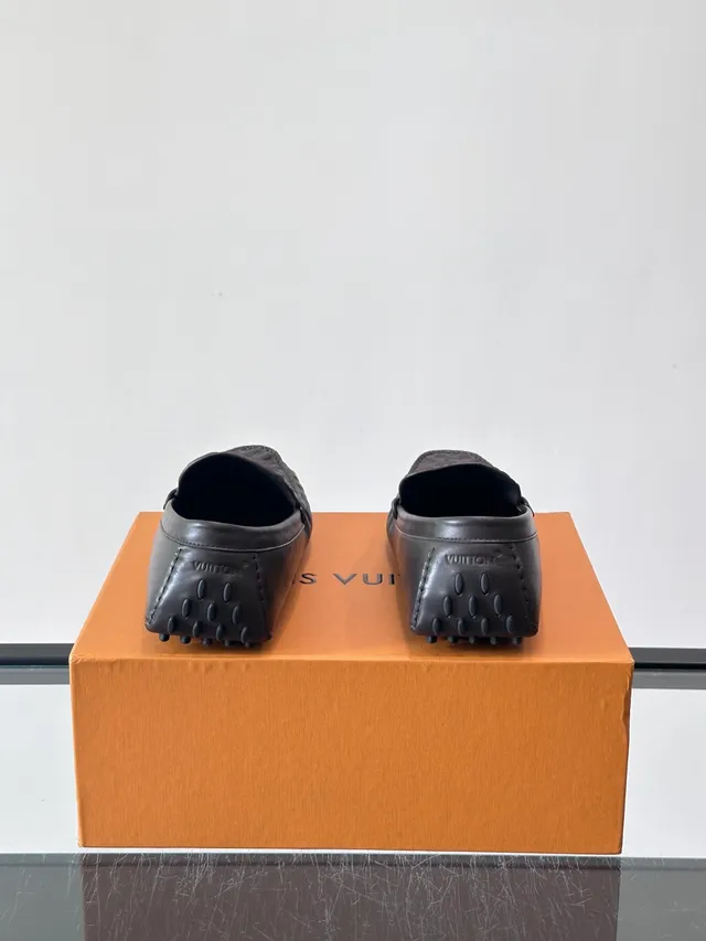 Louis Vuitton Driver Loafer Monogram Embossed Leather Loafers 3