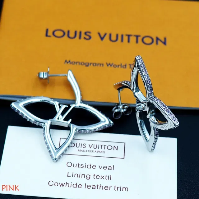 Louis Vuitton Floral Monogram Pavé Earrings 3