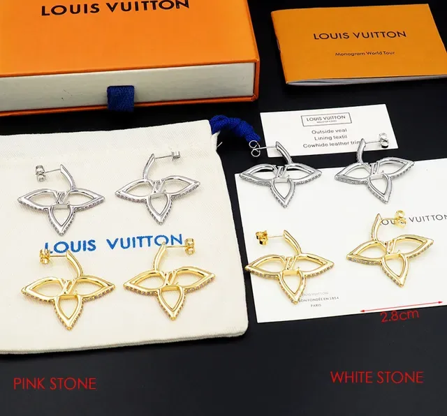 Louis Vuitton Floral Monogram Pavé Earrings 5