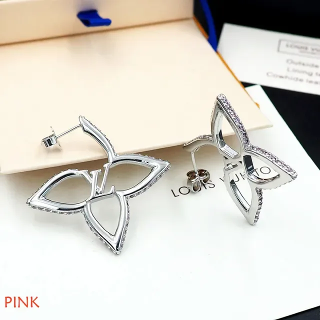 Louis Vuitton Floral Monogram Pavé Earrings 7