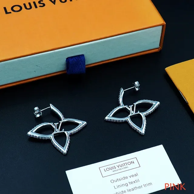 Louis Vuitton Floral Monogram Pavé Earrings 8