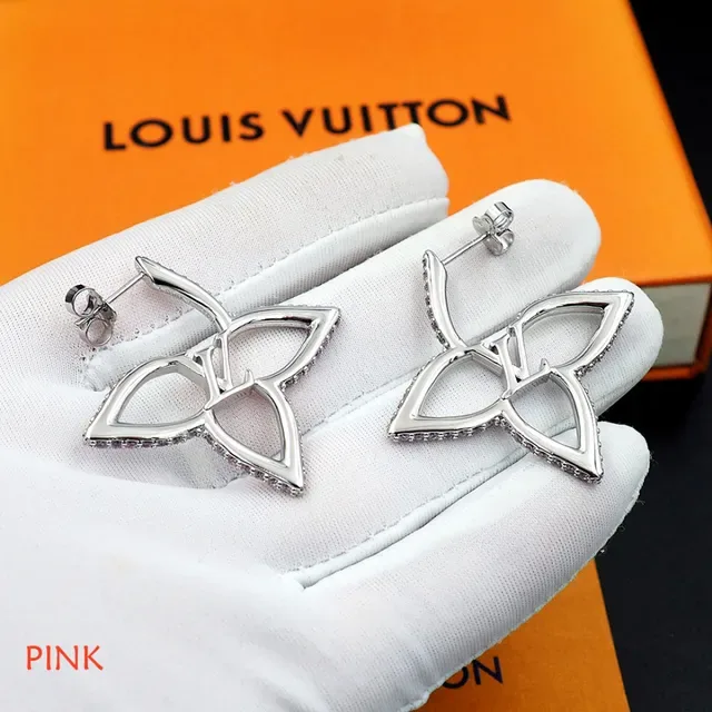 Louis Vuitton Floral Monogram Pavé Earrings 12