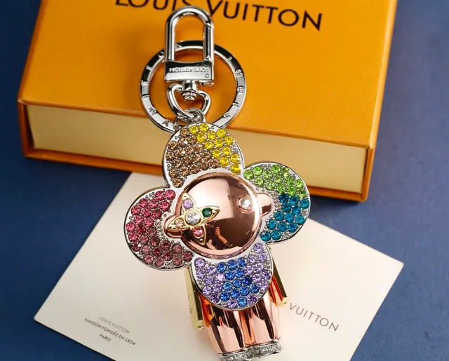 Louis Vuitton Flower Character Orange Blue Sculpted Floral Charm Leather Petal Construction Crossbody Bag 6