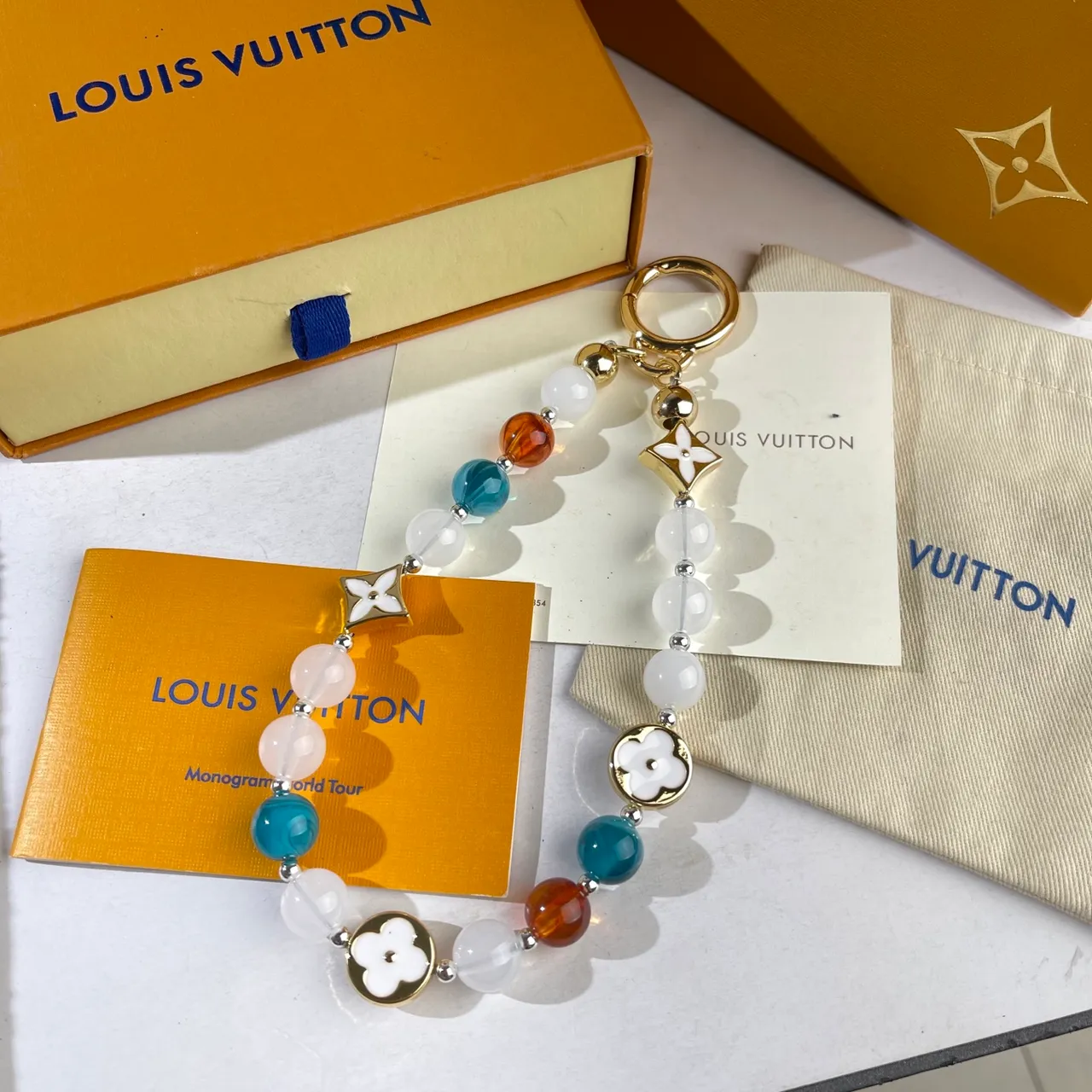 Louis Vuitton Flower Character Orange Blue Sculpted Floral Charm Leather Petal Construction Crossbody Bag 10