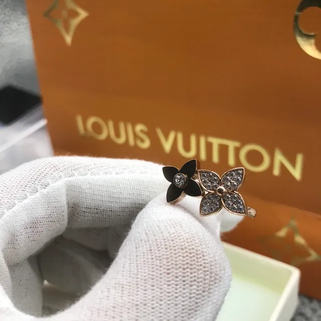 Louis Vuitton Bague Fleur Or bicolore Pavé Cristal 2