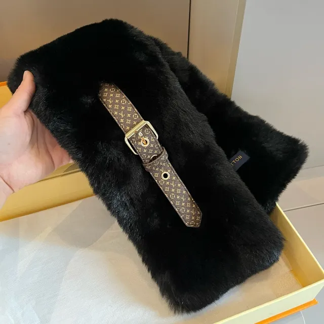Louis Vuitton Gray Black Double-Breasted Wool Coat 2