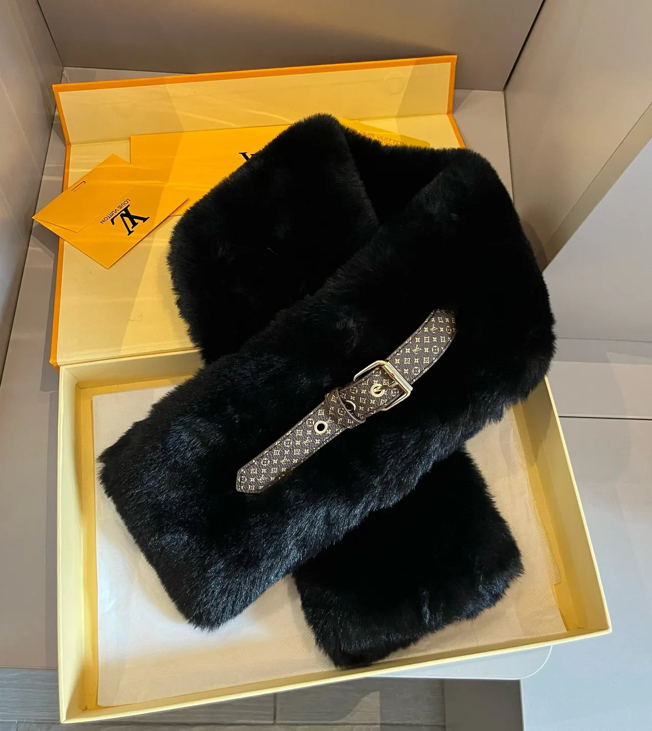 Louis Vuitton Gray Black Double-Breasted Wool Coat 6