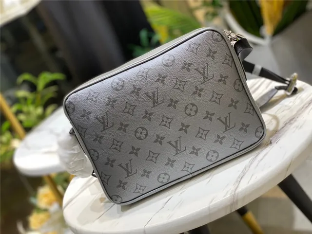 Louis Vuitton Gray Monogram-Printed Leather Structured Rectangular Silhouette Crossbody Bag 7
