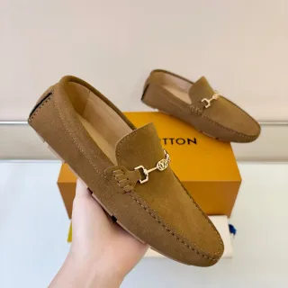 Louis Vuitton Horsebit 1955 टैन सूड लूफर