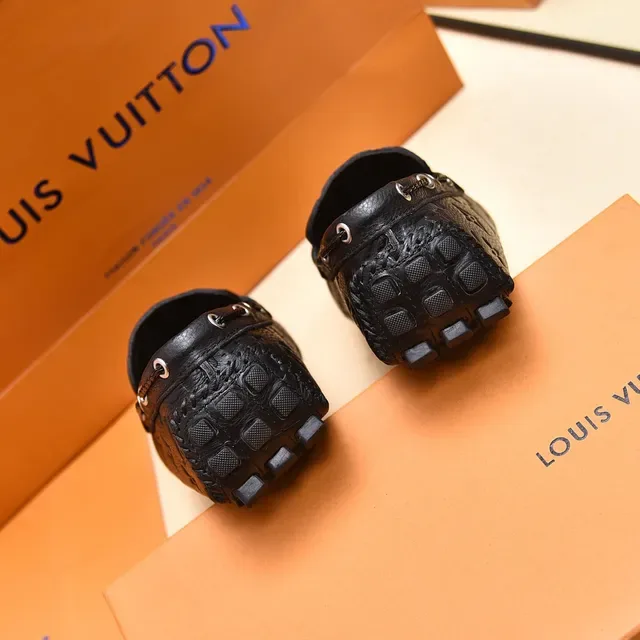 Louis Vuitton Horsebit Loafer Black Monogram Leather Loafers 2