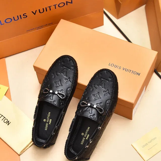 Louis Vuitton Horsebit Loafer Black Monogram Leather Loafers 3