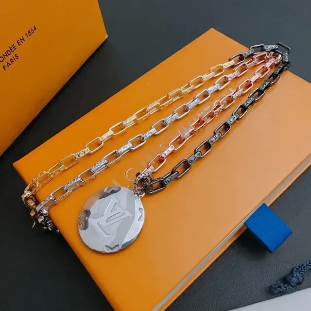 Louis Vuitton Iconic Monogram Multi-Metal Chain Necklace 9