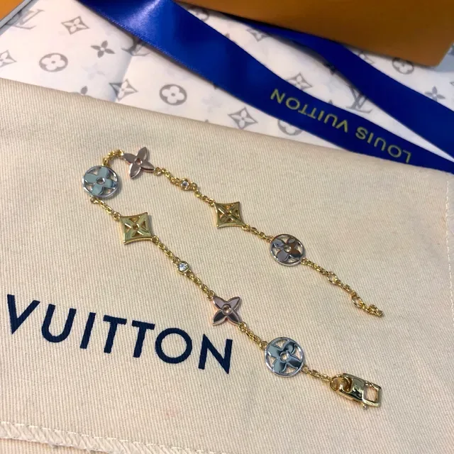 Louis Vuitton IDYLLÉ BLOSSOM 18K Gold Diamond Pearl Bracelet 3
