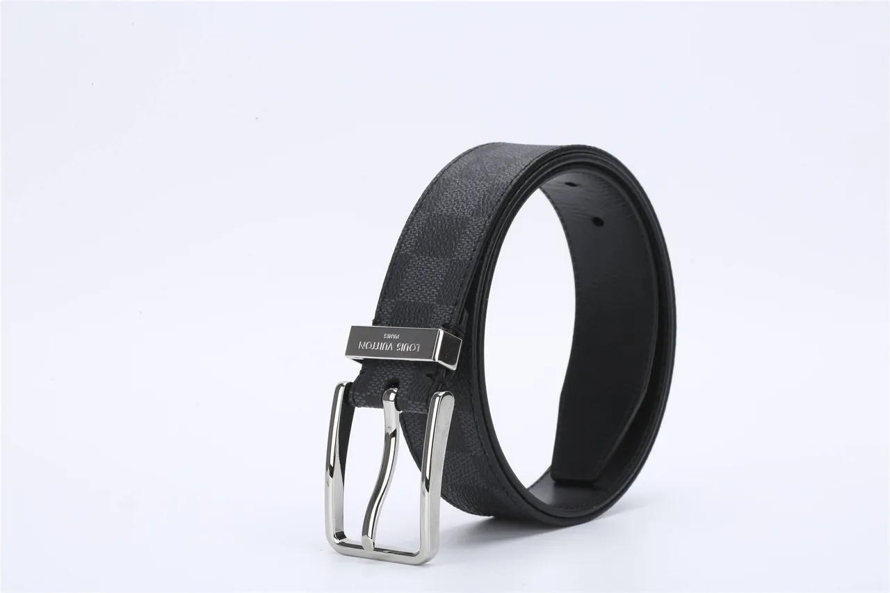 Louis Vuitton Initiales Damier Graphite Reversible Leather Belt 5