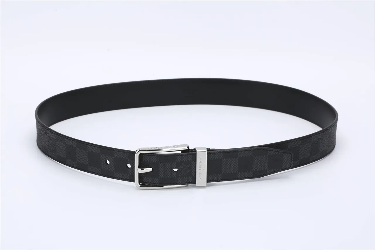Louis Vuitton Initiales Damier Graphite Reversible Leather Belt 7