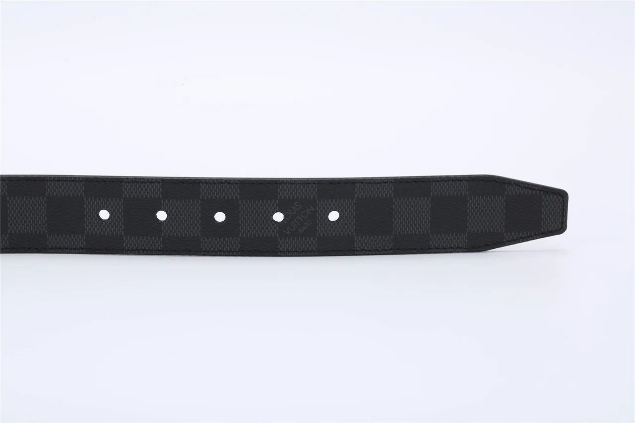 Louis Vuitton Initiales Damier Graphite Reversible Leather Belt 9