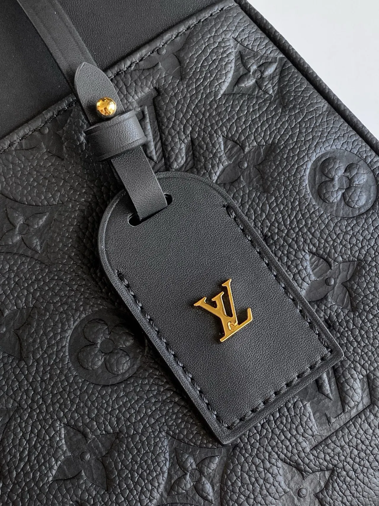 Louis Vuitton Lockme Black Embossed Monogram Structured Boston Bag 4