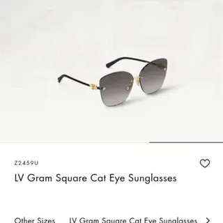 Louis Vuitton LV Gram Square Cat Eye Sunglasses