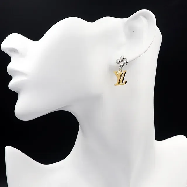 Louis Vuitton LV Iconic Flower Two-Tone Metal Earrings 7