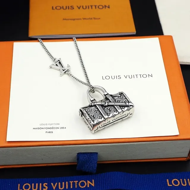 Louis Vuitton LV Icons Keepall Bag Pendant Necklace 5