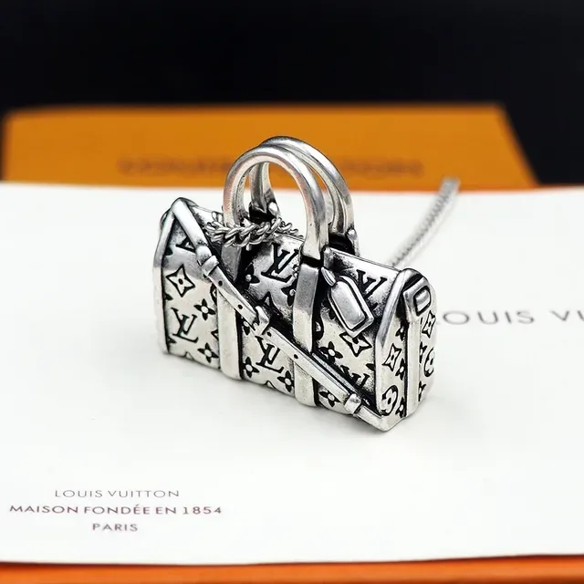 Louis Vuitton LV Icons Keepall Bag Pendant Necklace 6