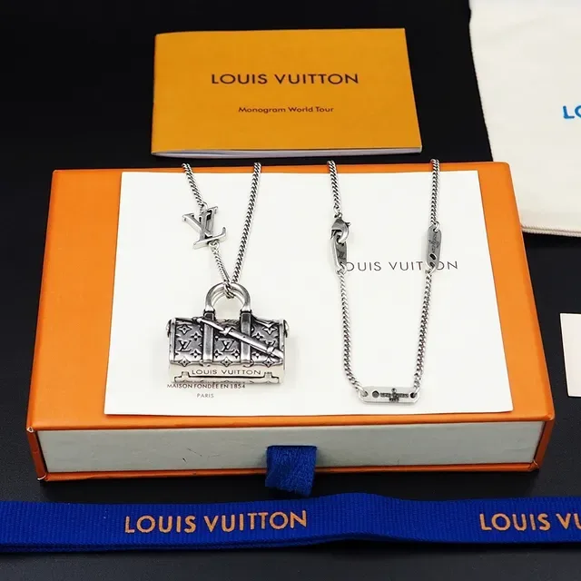 Louis Vuitton LV Icons Keepall Bag Pendant Necklace 7