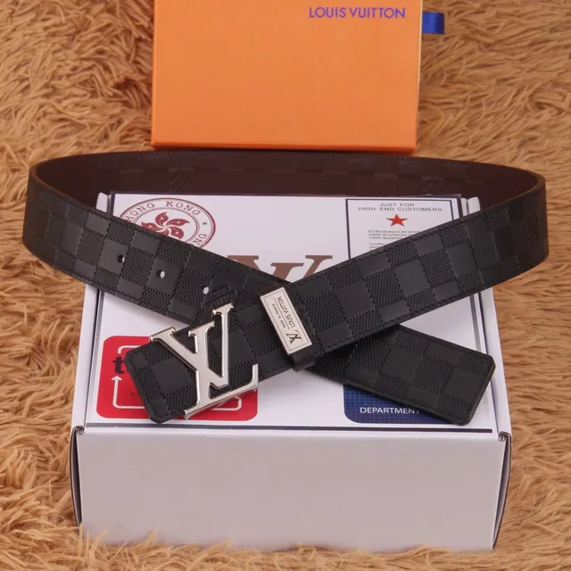 Louis Vuitton LV Initiales Black Monogram Leather Belt 3