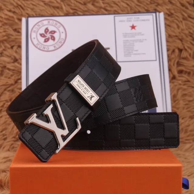 Louis Vuitton LV Initiales Black Monogram Leather Belt 4