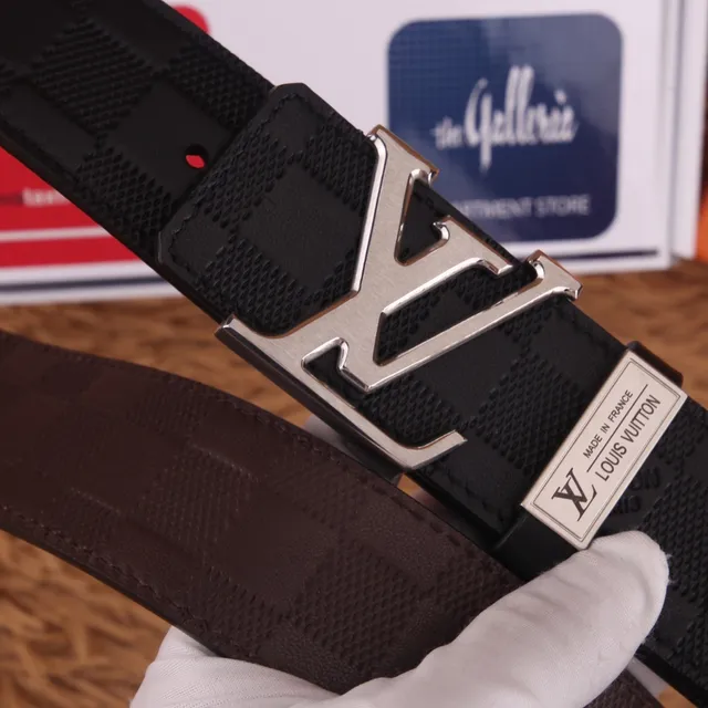 Louis Vuitton LV Initiales Black Monogram Leather Belt 5