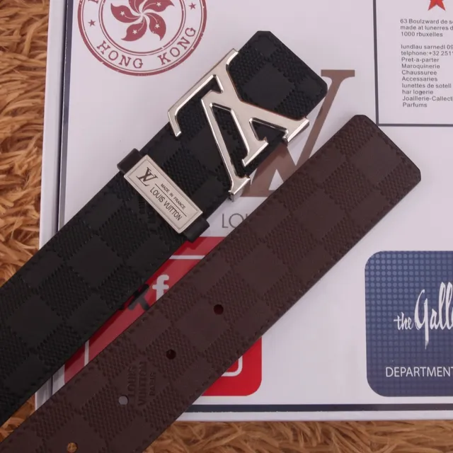 Louis Vuitton LV Initiales Black Monogram Leather Belt 7