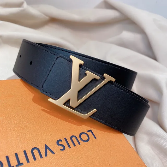 Louis Vuitton LV Initiales Damier Graphite Leather Belt 6