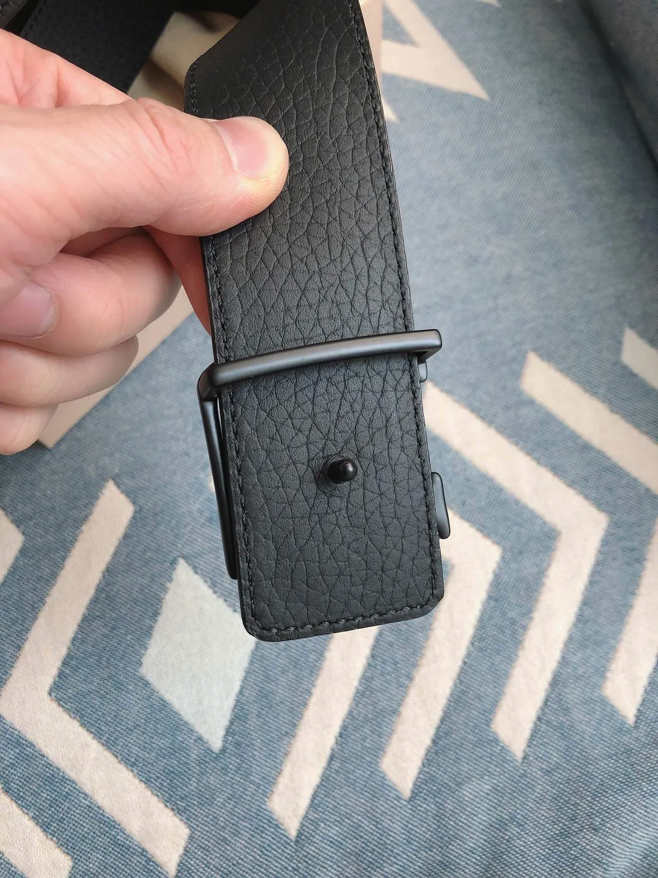Louis Vuitton LV Initiales Monogram Brown and Black Leather Belt 6