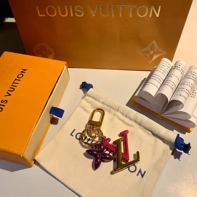 Louis Vuitton LV Monogram Flower Charm Pink Gold Metallic Crossbody Bag 2