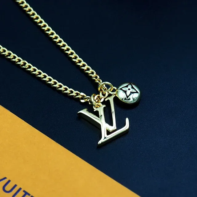 Louis Vuitton LV Sailor Pendant Silver-Tone Chain Necklace 3