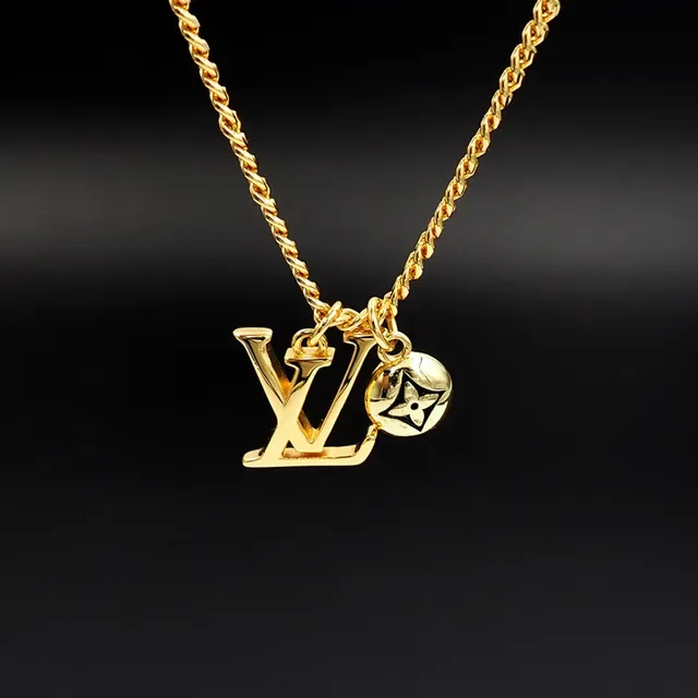 Louis Vuitton LV Sailor Pendant Silver-Tone Chain Necklace 4