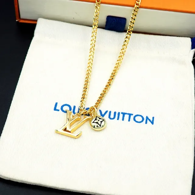 Louis Vuitton LV Sailor Pendant Silver-Tone Chain Necklace 7