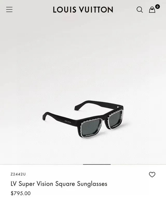 Louis Vuitton LV Super Vision Square Sunglasses 9