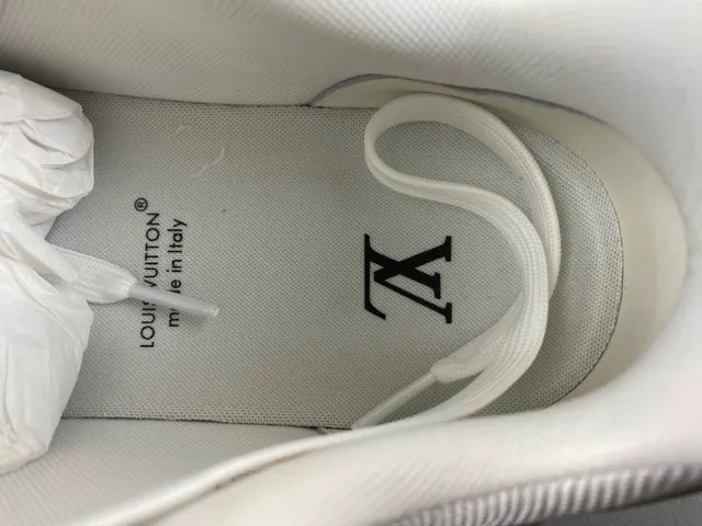 Louis Vuitton LV Trainer Army Green White Layered Monogram Canvas And Leather Lifestyle Sneakers 8