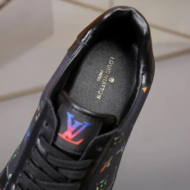 Louis Vuitton LV Trainer Black Multicolor Low-Top Monogram-Print Lifestyle Sneakers 3