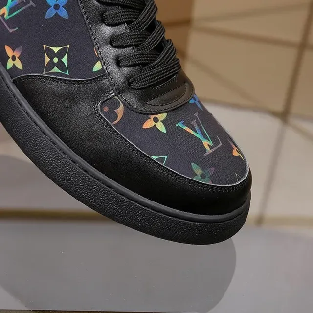 Louis Vuitton LV Trainer Black Multicolor Low-Top Monogram-Print Lifestyle Sneakers 7