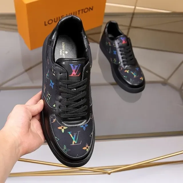 Louis Vuitton LV Trainer Black Multicolor Low-Top Monogram-Print Lifestyle Sneakers 9