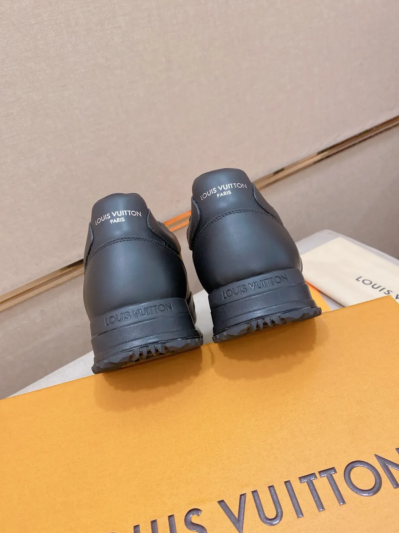 Louis Vuitton LV Trainer Black Perforated Leather Upper Cursive Script Logo Lifestyle Sneakers 4
