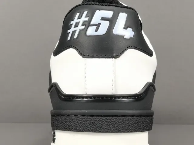 Louis Vuitton LV Trainer Black White Low-Top Layered Leather And Textured Overlays Lifestyle Sneakers 10