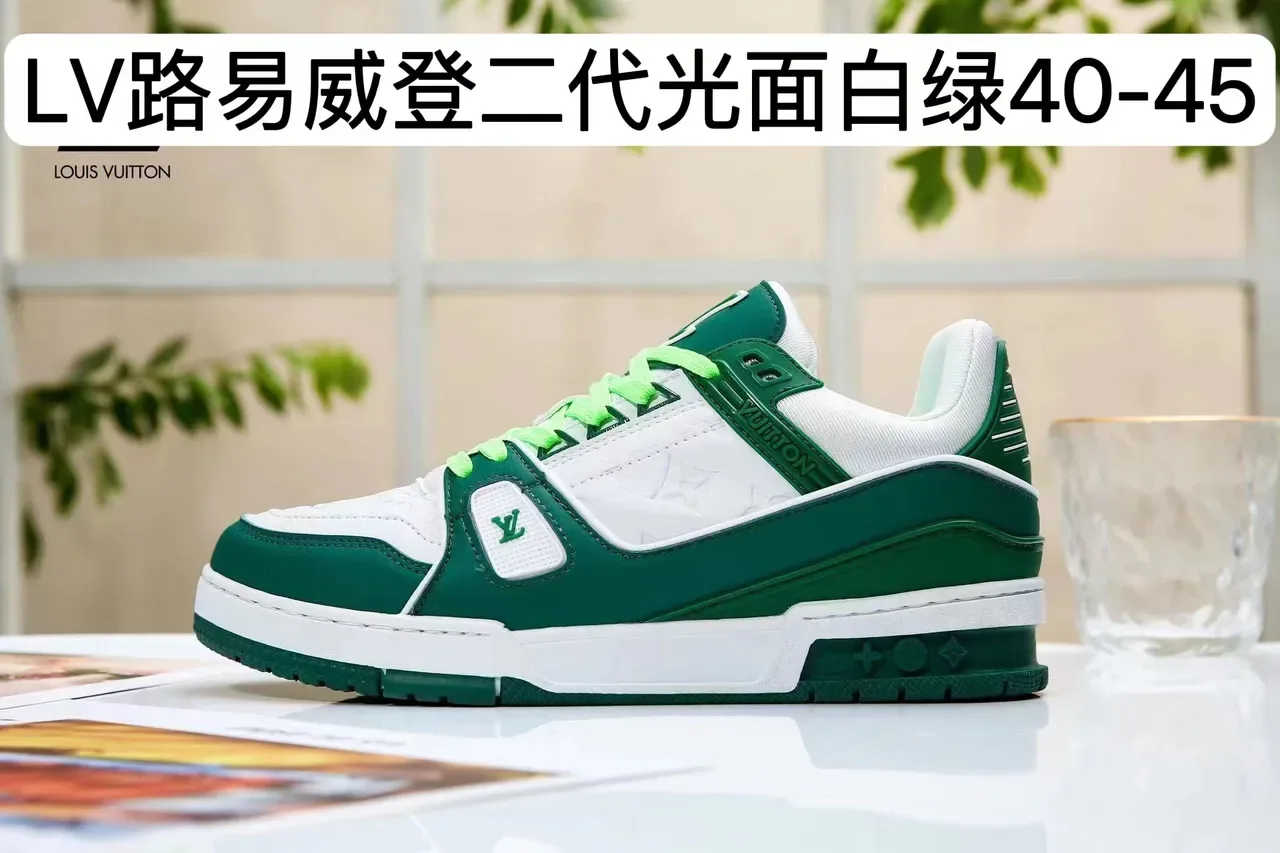 Louis Vuitton LV Trainer Black White Monogram Jacquard Dual-Strap Closure Lifestyle Sneakers 16
