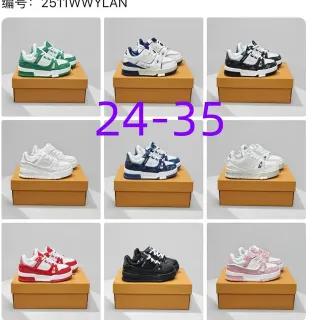 Louis Vuitton LV Trainer Green White Multi-Strap Closure Chunky Platform Sole Lifestyle Sneakers