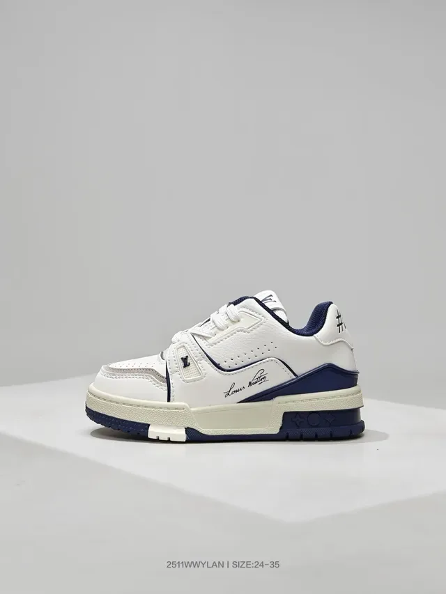 Louis Vuitton LV Trainer Vert Blanc Fermeture Multi-Strap Semelle Chunky Plateforme Sneakers Lifestyle 3